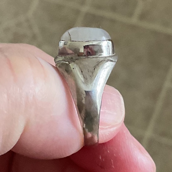 NWOT Sterling Silver 925 Moon Stone Ring Size US 7.5 - Picture 2 of 10